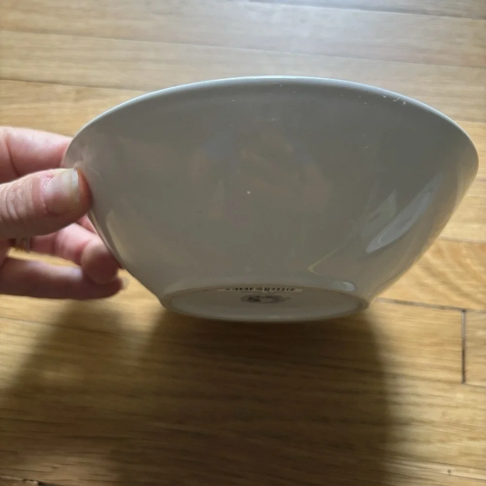 Disney Gourmet Mickey Mouse Black White Ceramic Bowl 6 1/4